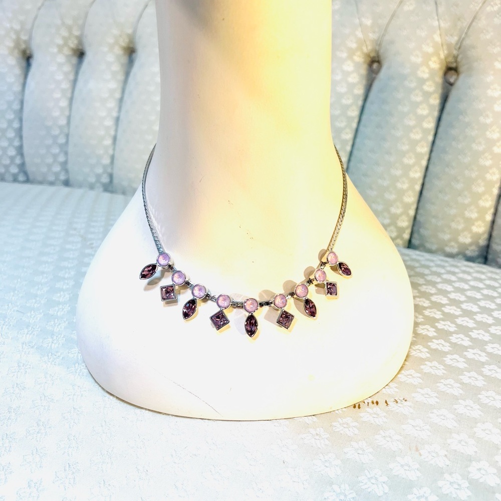 Touchstone Shapely Pink Purple Necklace